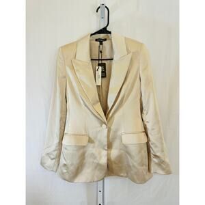 NWT Express Satin Jacket - Womens Size XS - Yellow